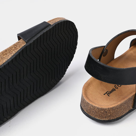 Boys Teen Sandal PD-04-BLACK