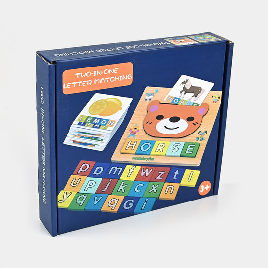 Two In One Letter Matching Educational Game