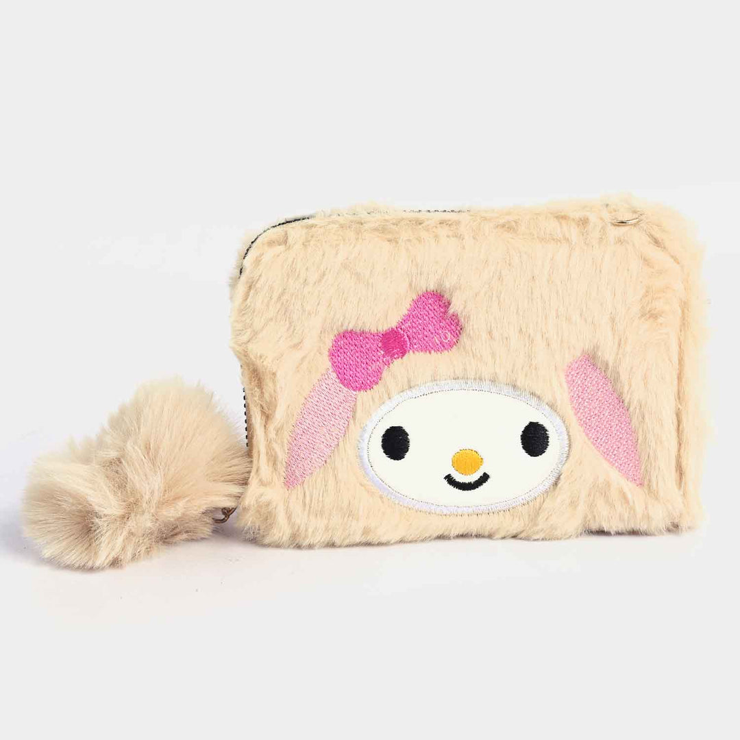 GIRLS FUR FASHION HAND BAG/WALLET