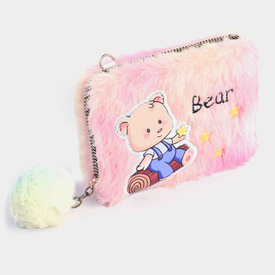 Girls Fur Fashion Hand Bag/Wallet