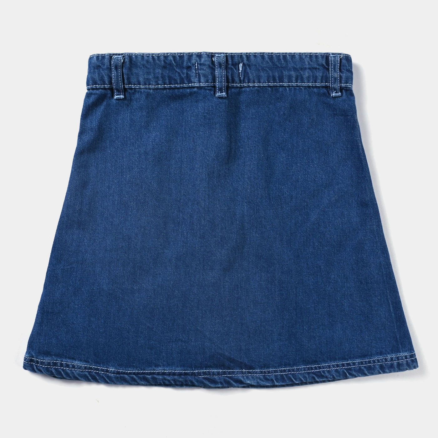 Girls Denim rigid Skirt-Blue