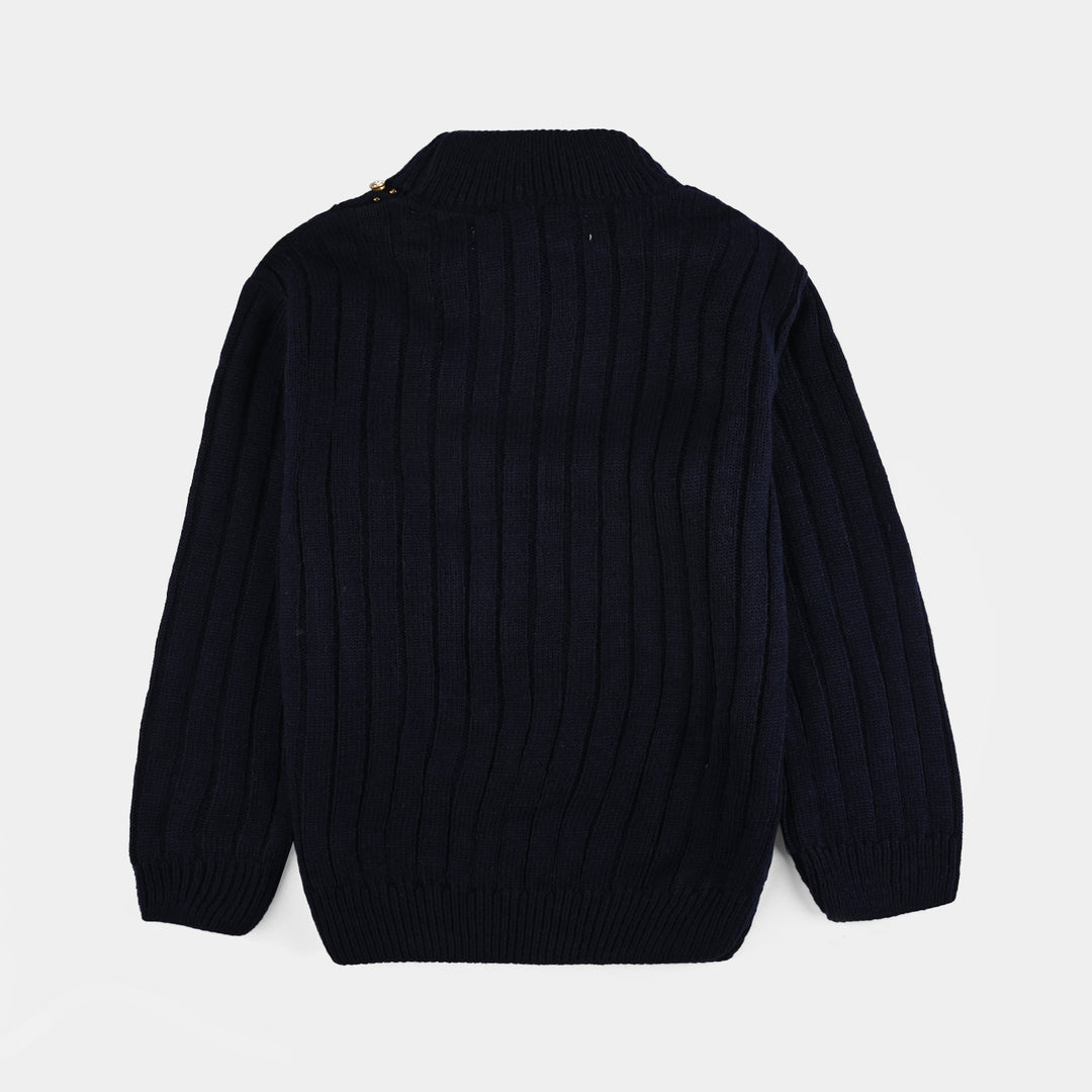 Girls F/S Sweater Murex-NAVY