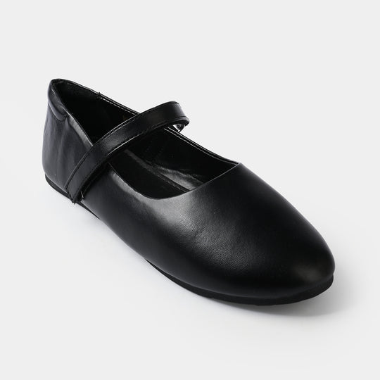 Girls School Shoes BS-049-BLACK