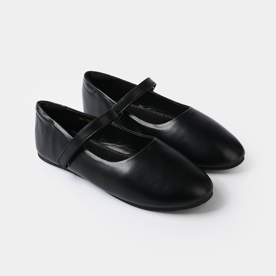 Girls School Shoes BS-049-BLACK