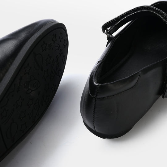 Girls School Shoes BS-049-BLACK