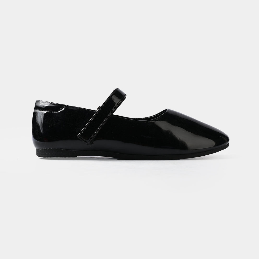 Girls School Shoes BS-048-BLACK