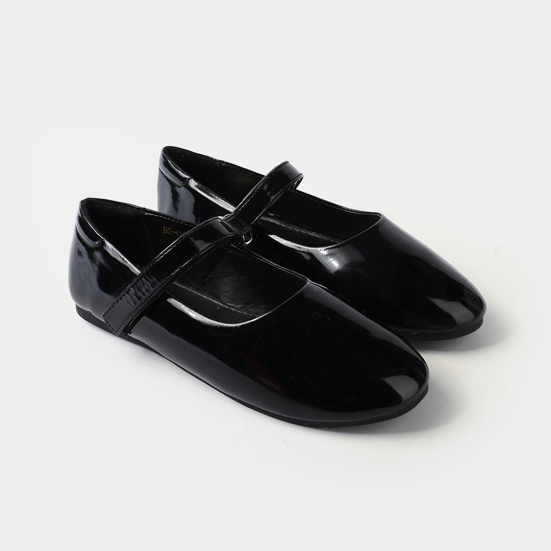 Girls School Shoes BS-048-BLACK