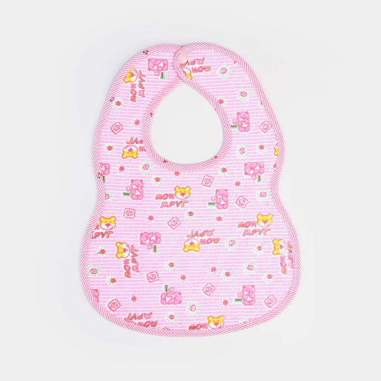 Baby Bib Button Medium 9Months | Pink
