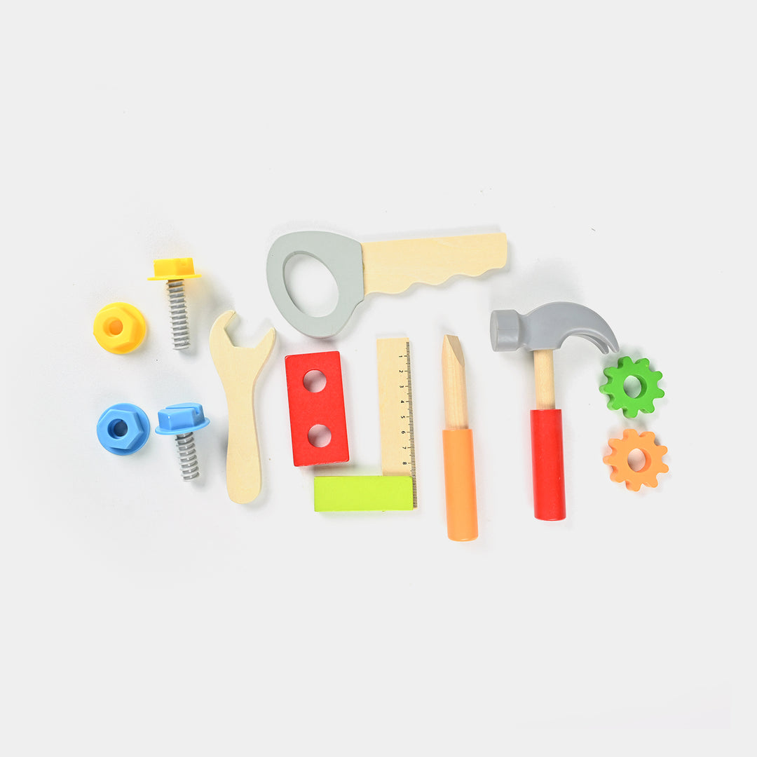 Wooden Toolbox Play Set For Kids