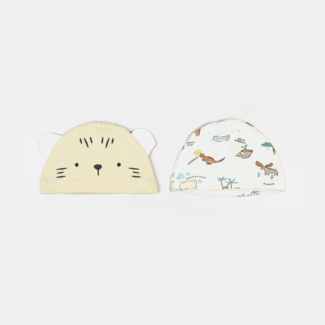 Infant Caps & Bib Set | 0-6M