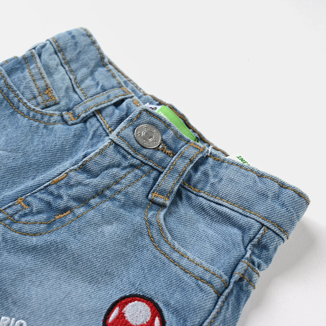 Infant Boys Denim rigid Short -LT.Blue