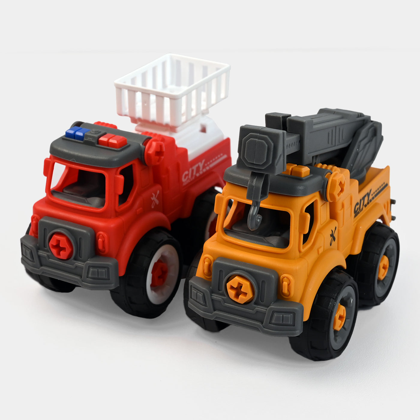 Disassembly Rescue Vehicles Toys 4PCs Play Set For Kids