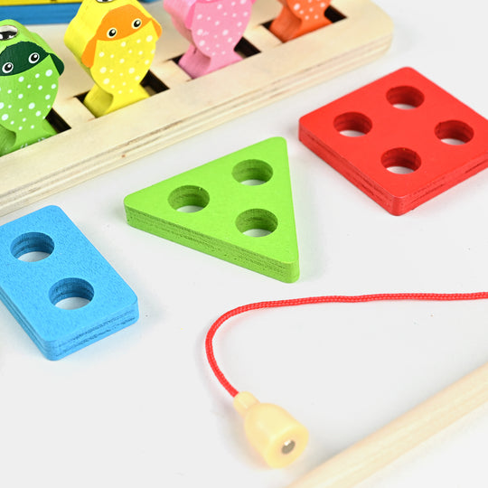 2in1 Wooden Fishing Sorting Play Set