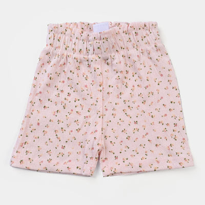 Infant Girls Cotton Jersey 2 Piece Set Pink Floral-Pink