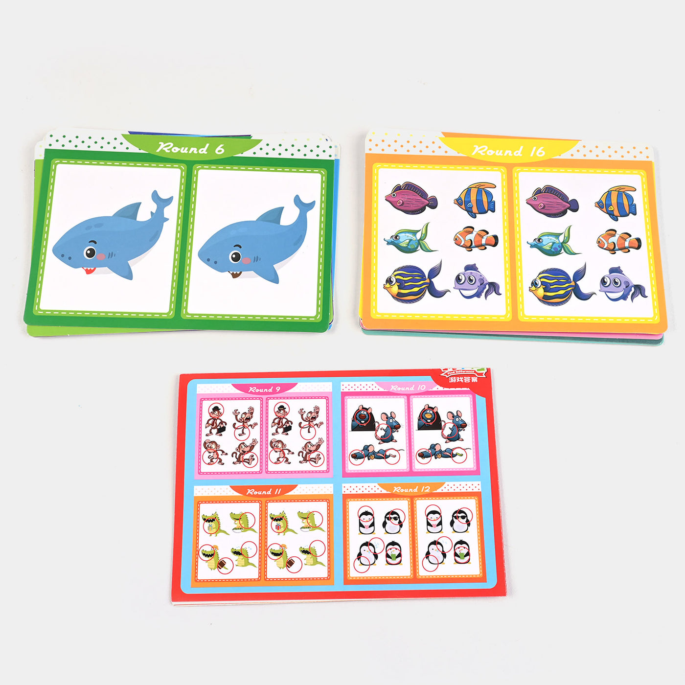 Find Difference Card Game For Kids