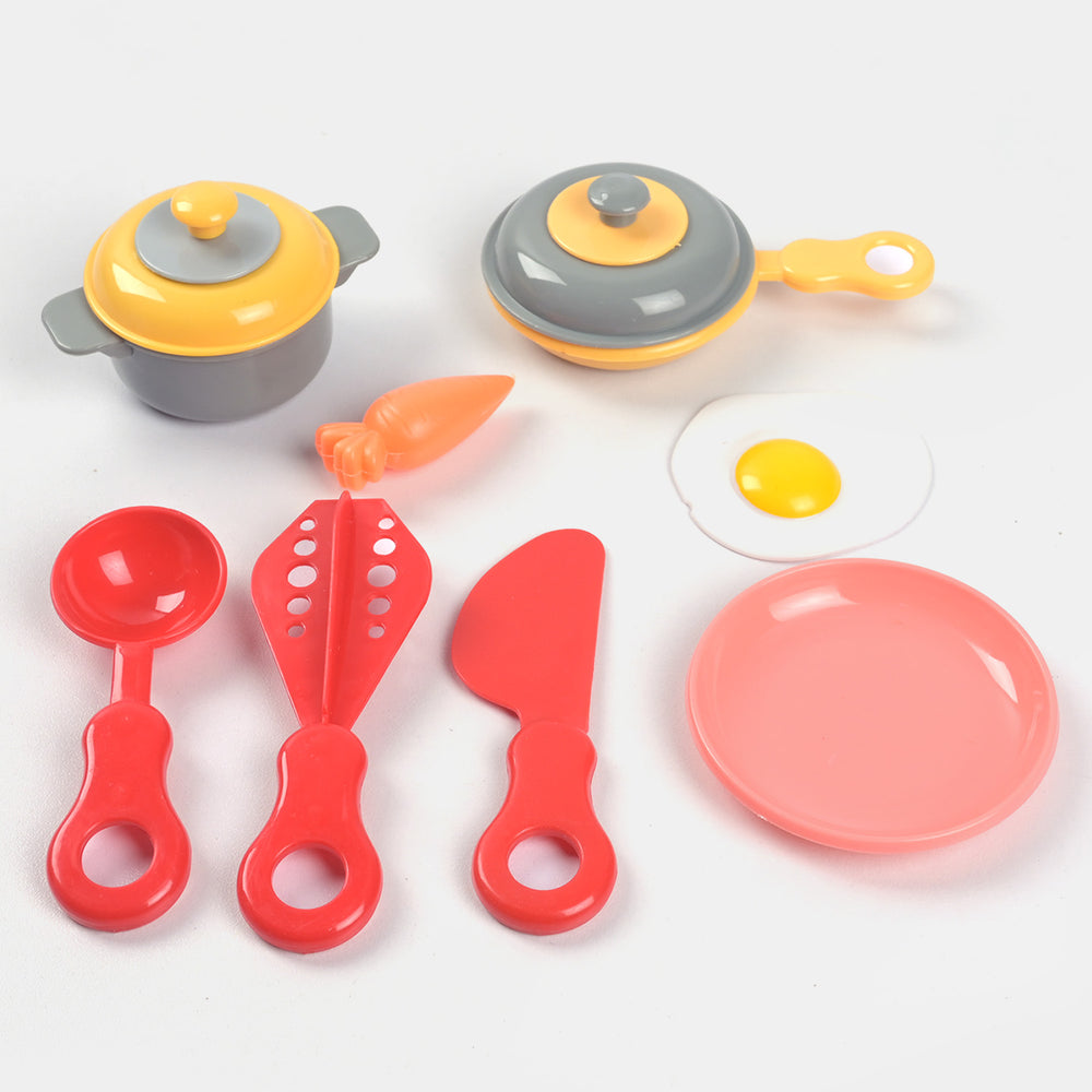 Kitchen Play Set With Light & Music For Girls