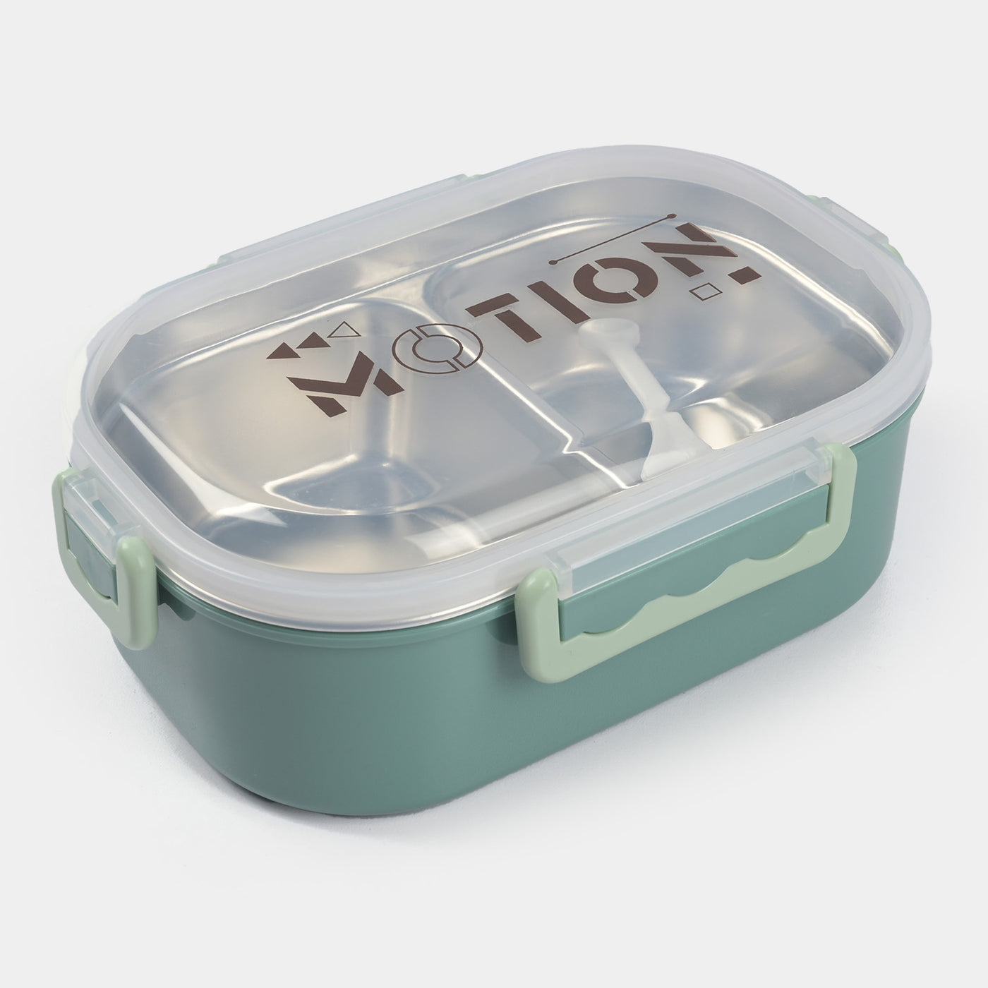 Lunch Box Stainless Steel With Transparent Lid Cover