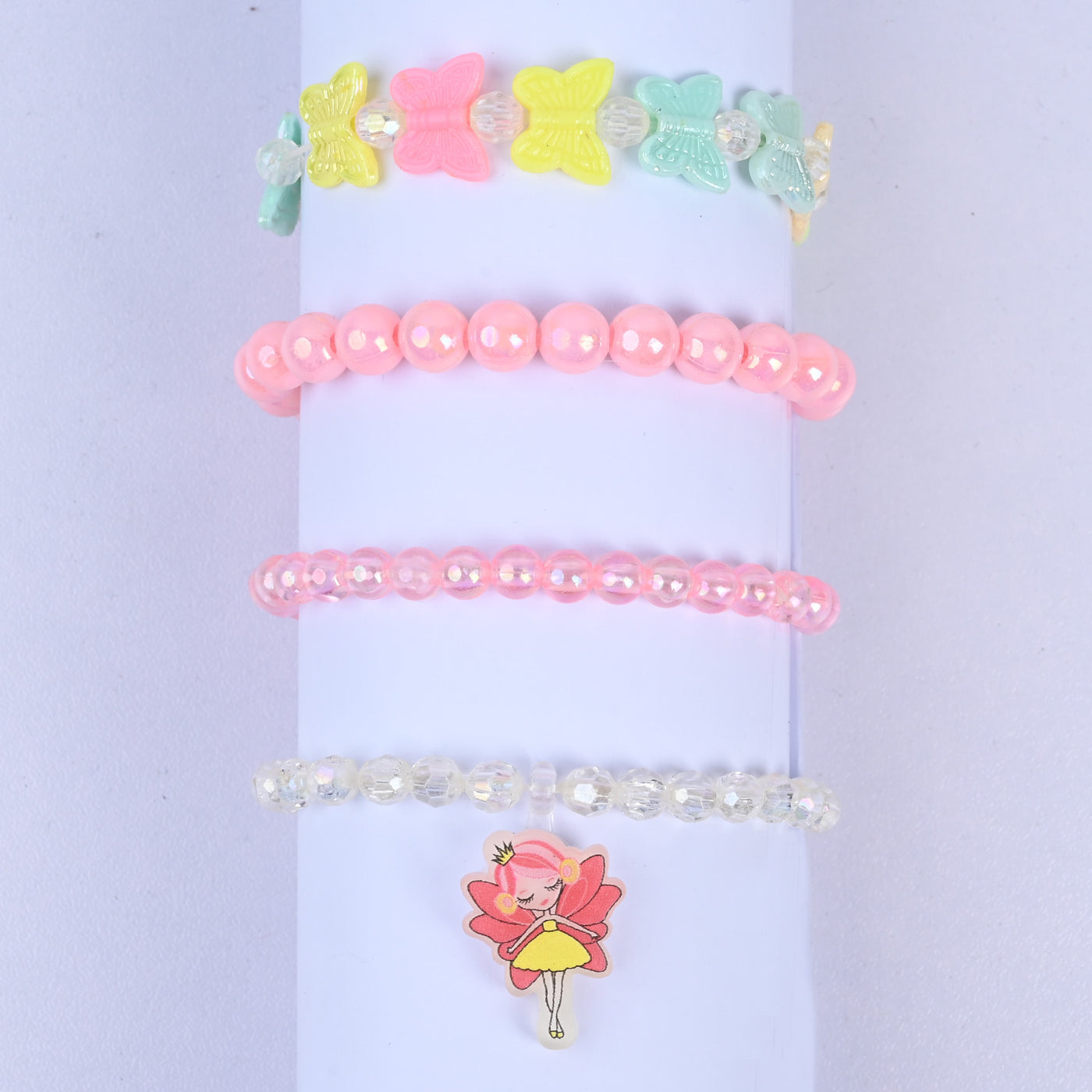 Girls Charm Beaded Bracelet Set