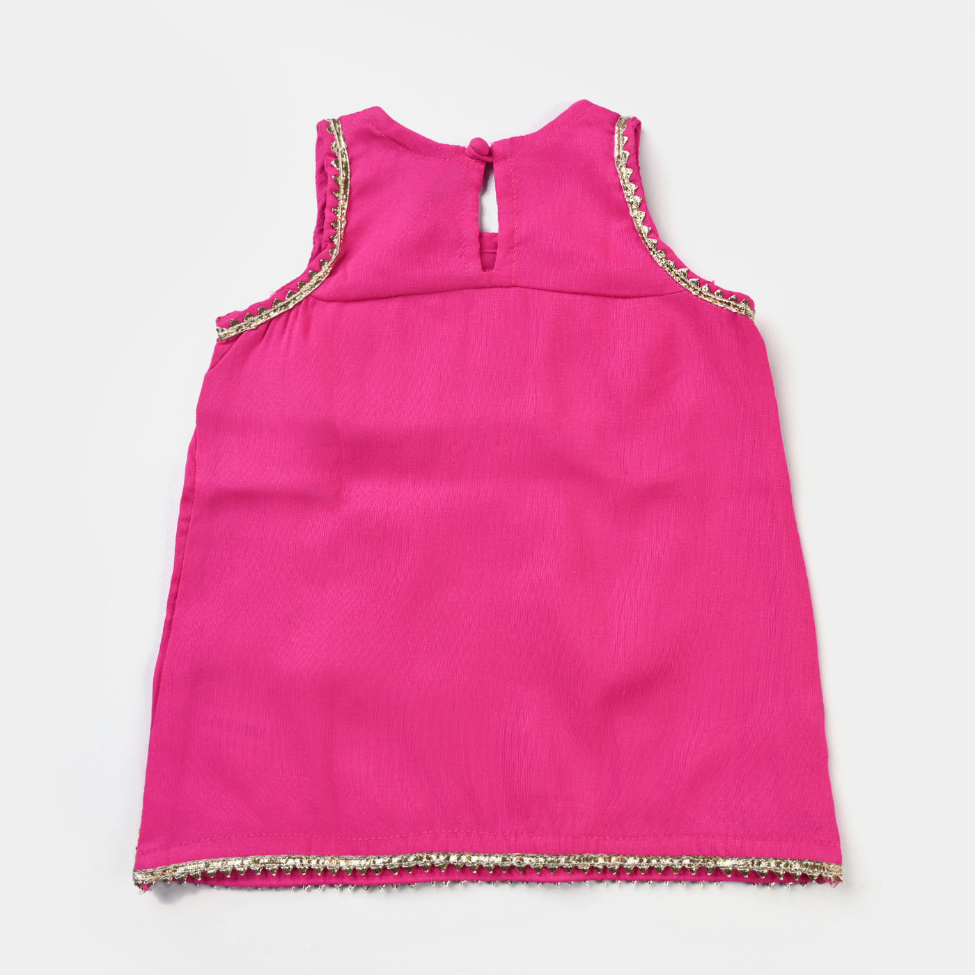 Infant Girls Raw Silk 2PCs Suit Elegant-Pink