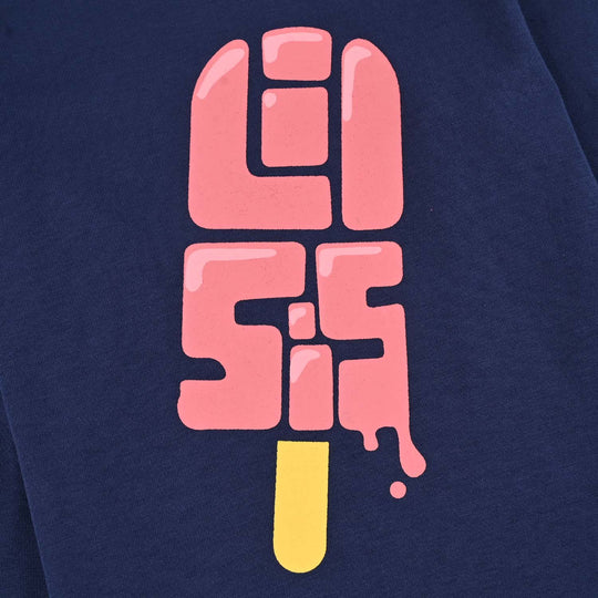 Girls Jersey/Terry T-Shirt F/S Lil SIS-PURPLE