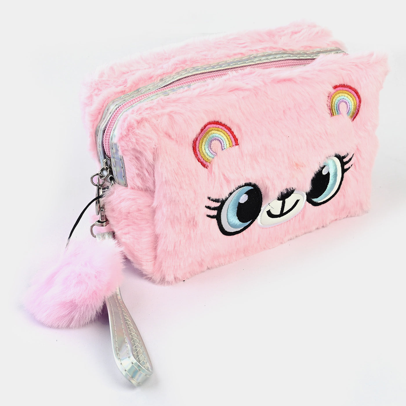 Cute Soft Fur Pouch For Girls