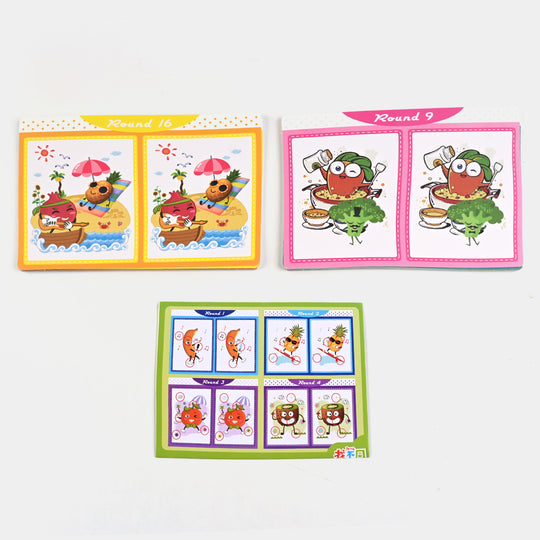 Find Difference Card Game For Kids