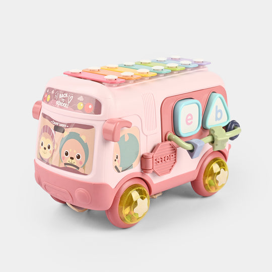 Baby Musical Sensory & Puzzle Bus Toy for Kids
