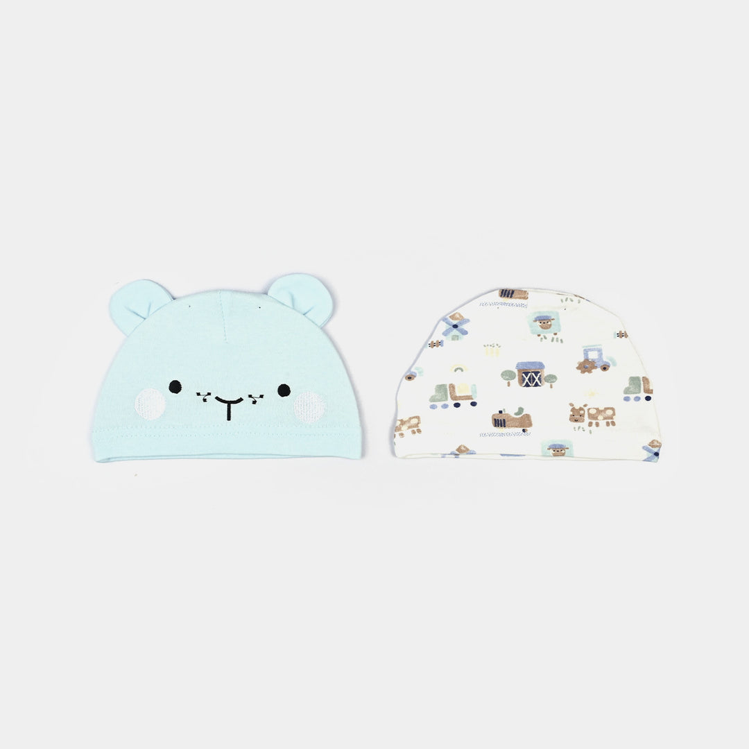 Infant Caps & Bib Set | 0-6M