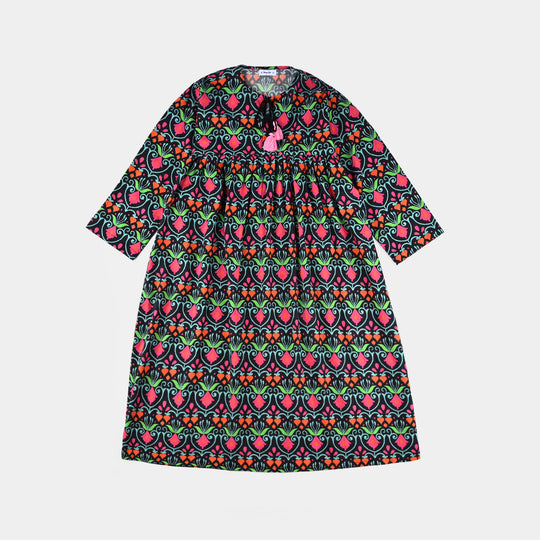 Teen Girls Cotton 2 PC Suit-Breeze-Multi