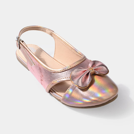 Girls Sling Back 456-113-CHAMPAGNE