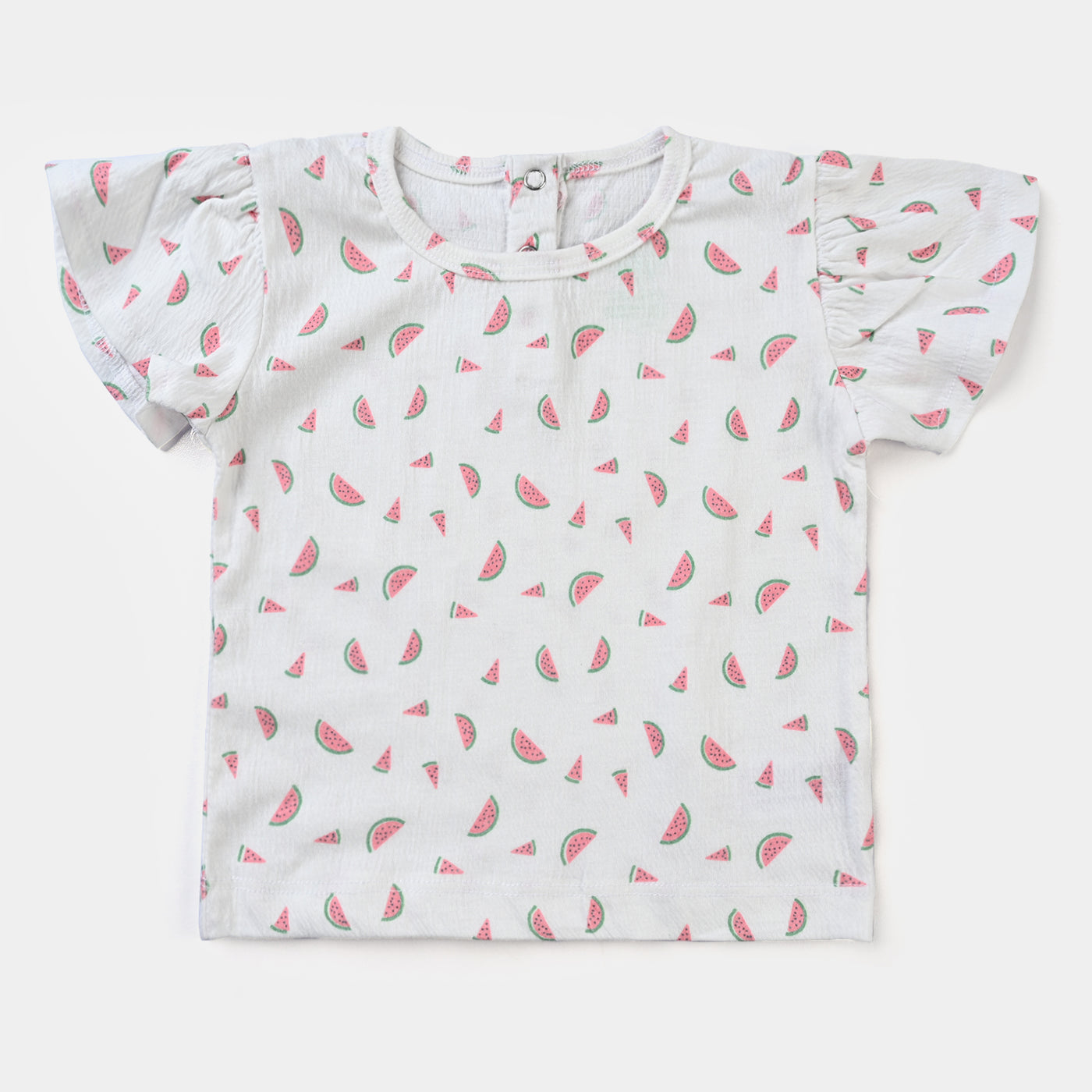 Infant Girls Cotton Jersey 2 Piece Set Chery & Strawberry-White