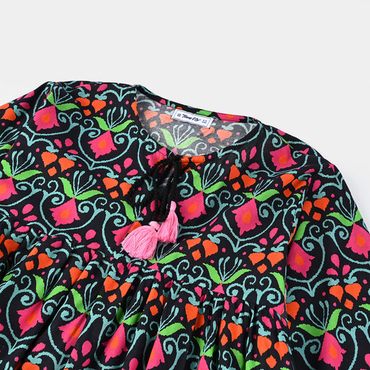 Teen Girls Cotton 2 PC Suit-Breeze-Multi