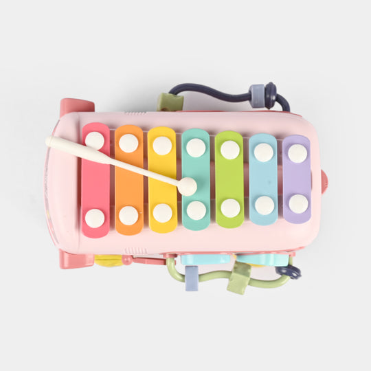 Baby Musical Sensory & Puzzle Bus Toy for Kids