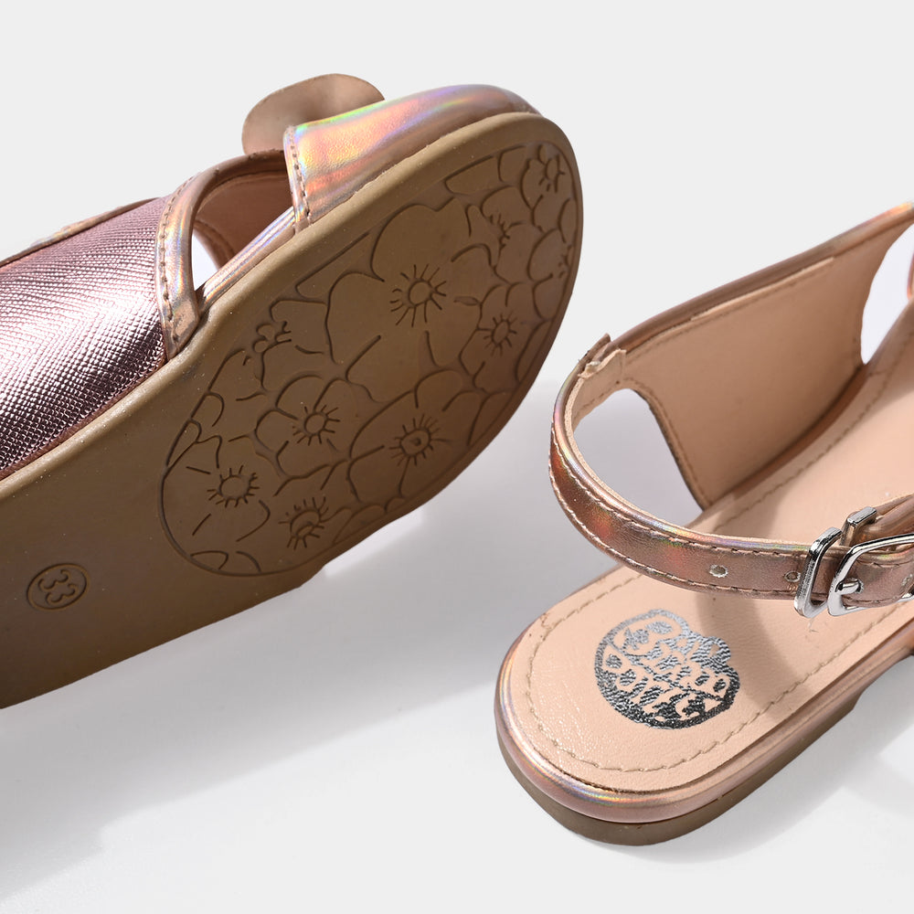 Girls Sling Back 456-113-CHAMPAGNE