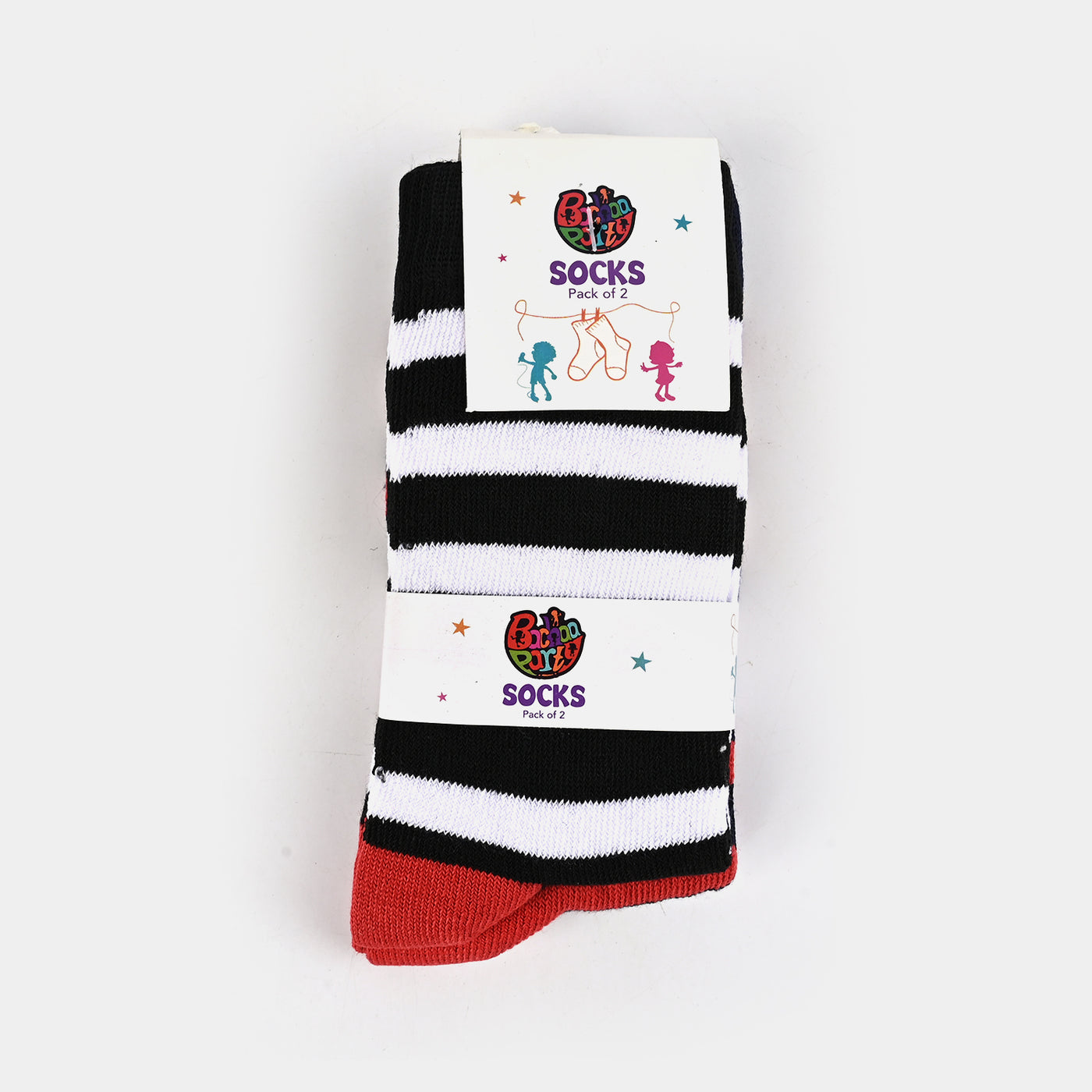 Boys Pack of 2 Socks Striper-mIX