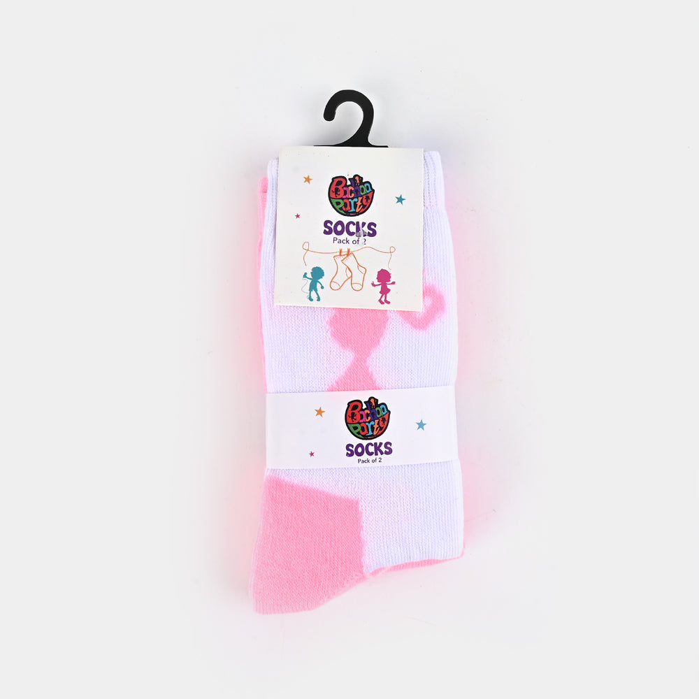 Girls Pack of 2 Socks Barbie-mIX