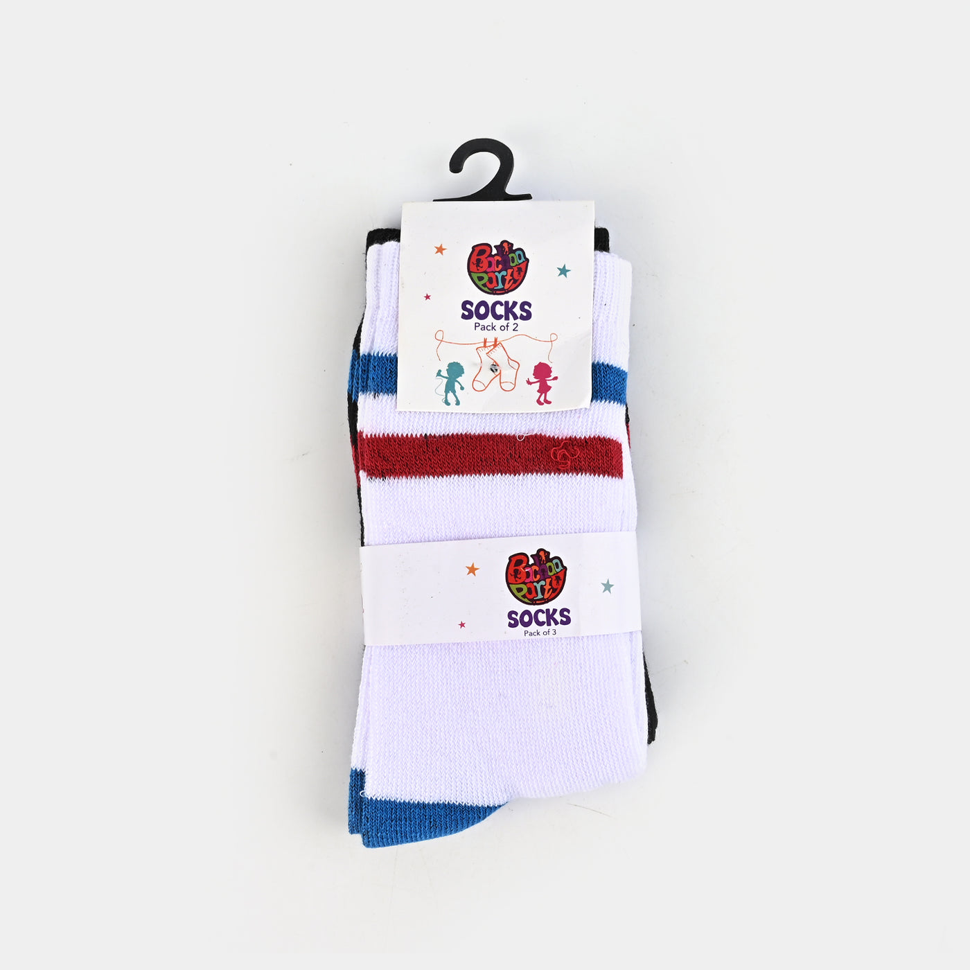 Boys Pack of 2 Socks Stripes-mIX