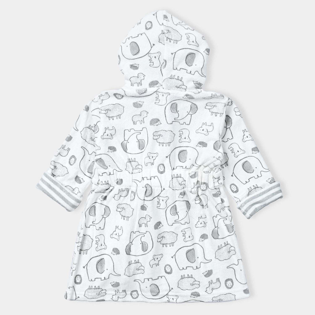 HOODED BABY BATH GOWN