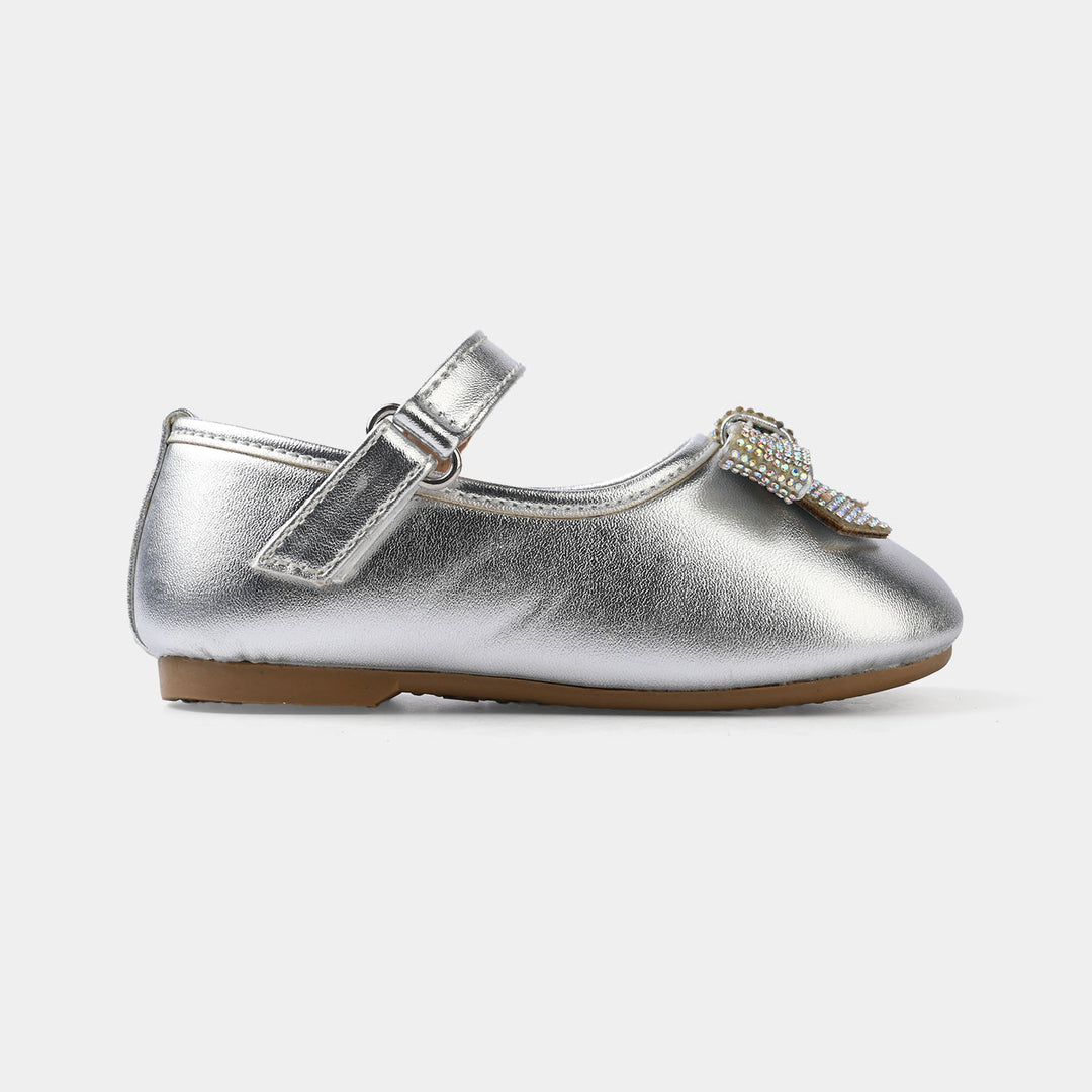 Girls Pumps ES-10-SILVER