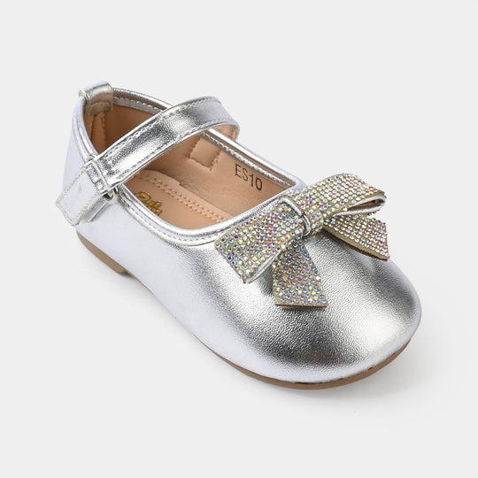Girls Pumps ES-10-SILVER