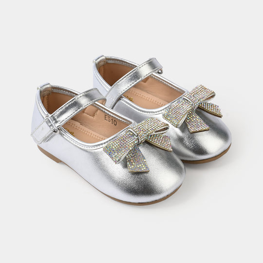 Girls Pumps ES-10-SILVER