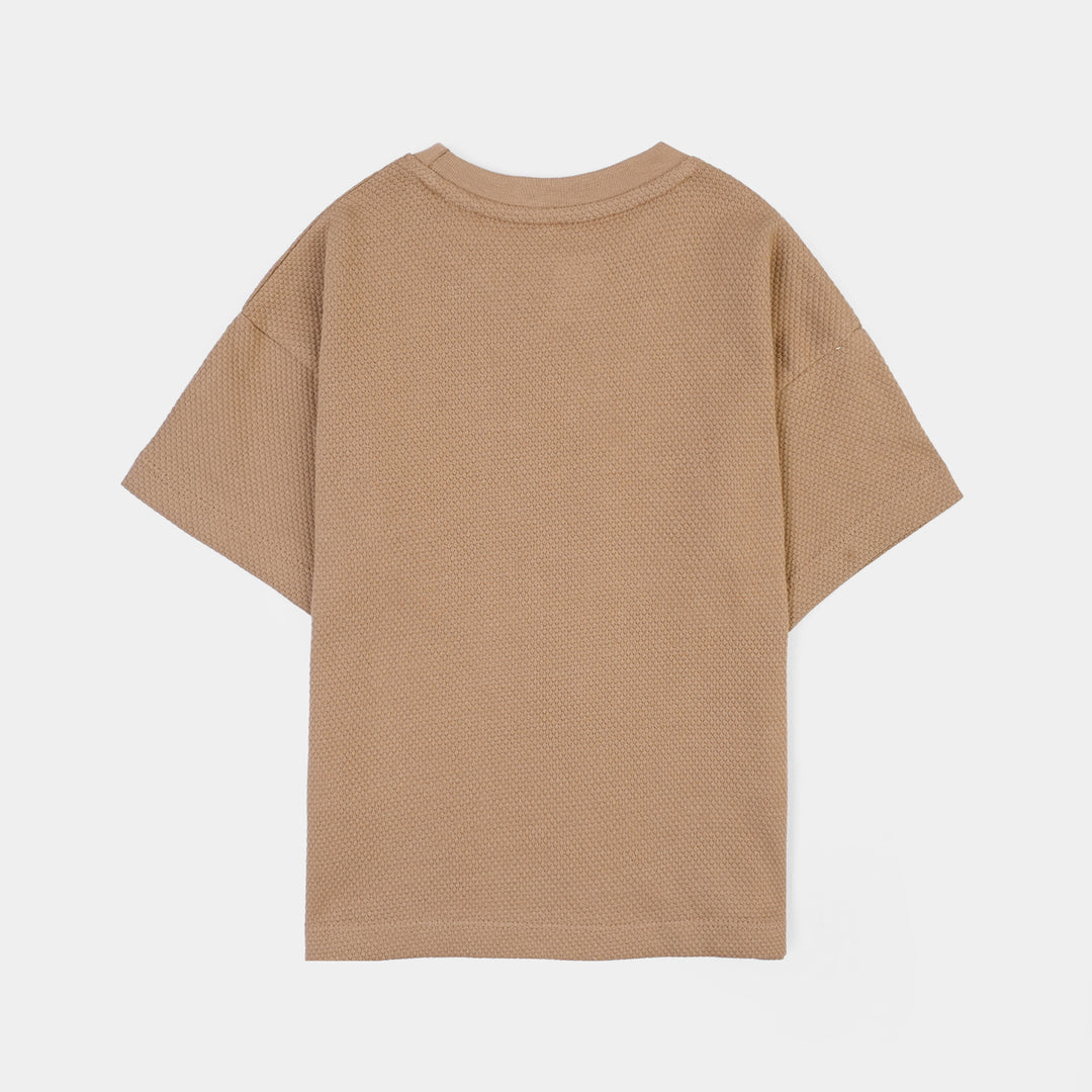 Boys Cotton PK T-Shirt H/S Skate Club- Smoke
