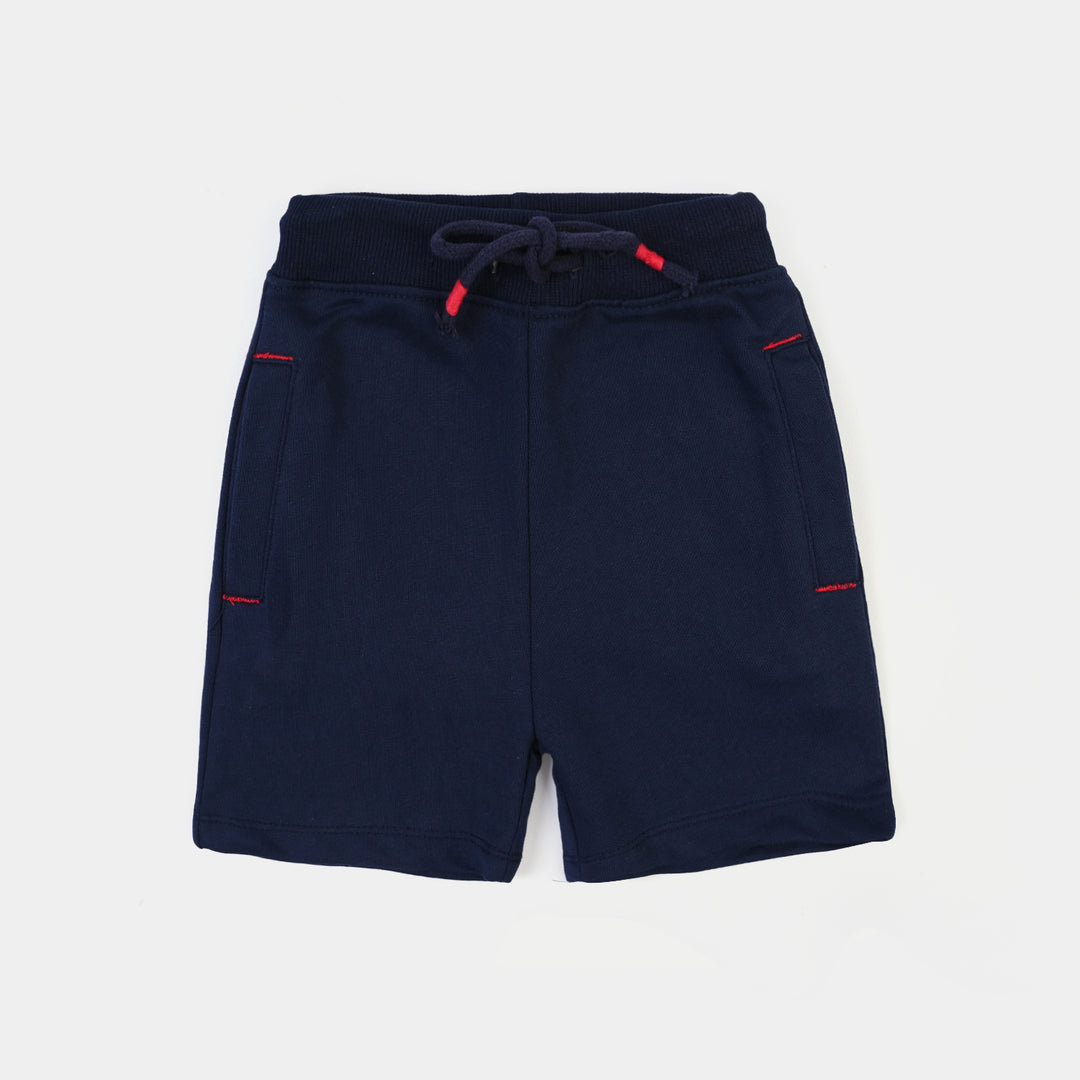 Boys Jersey/Terry Short Basic-Navy Blue