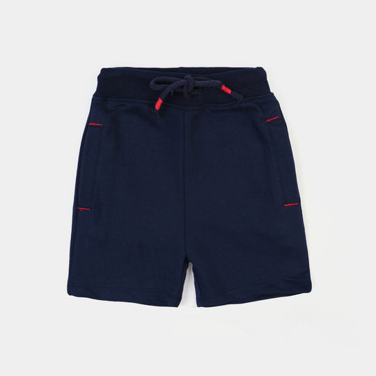 Boys Jersey/Terry Short Basic-Navy Blue