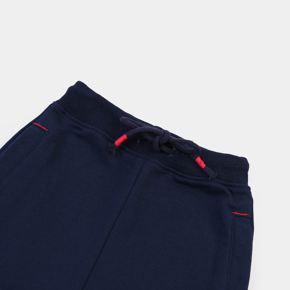 Boys Jersey/Terry Short Basic-Navy Blue