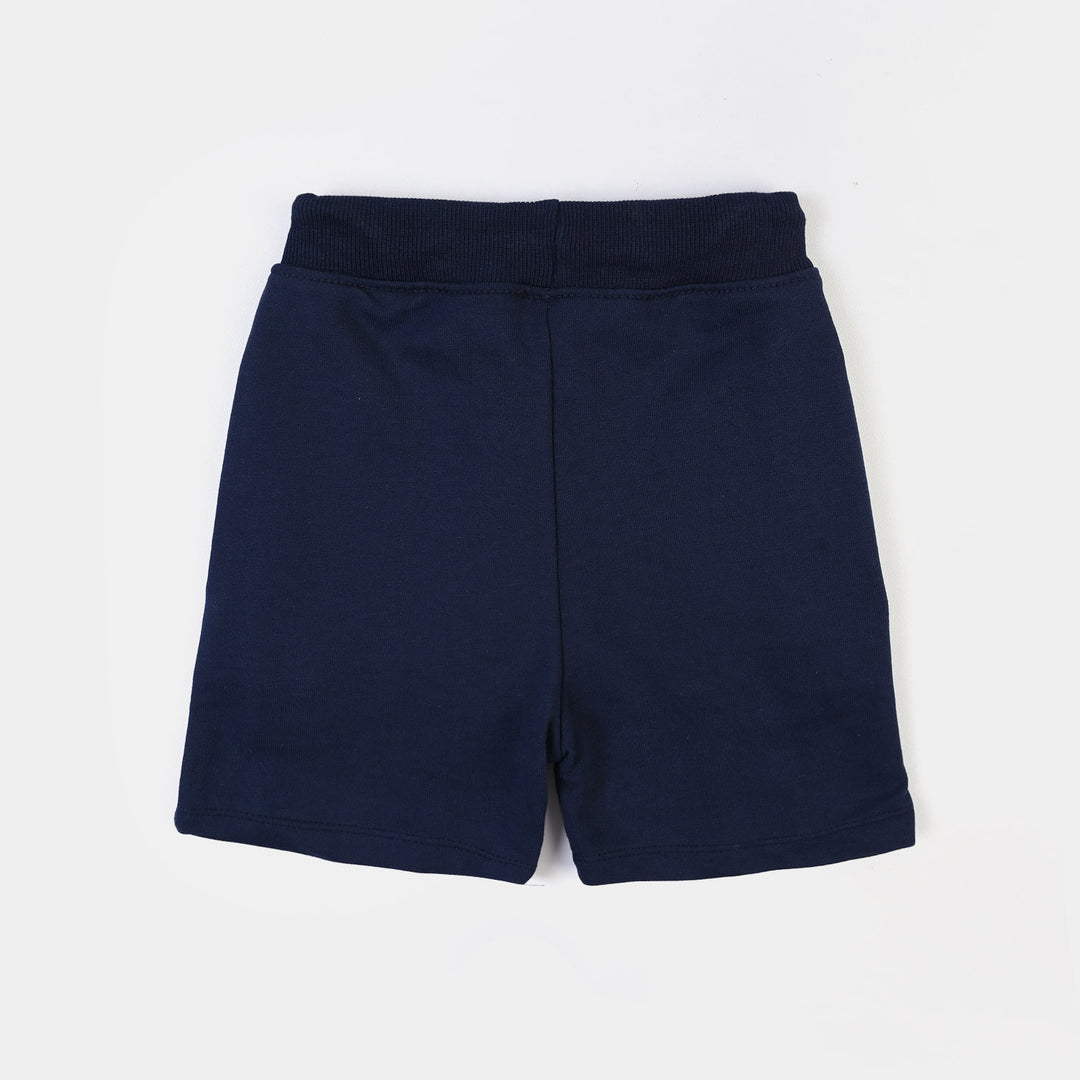 Boys Jersey/Terry Short Basic-Navy Blue
