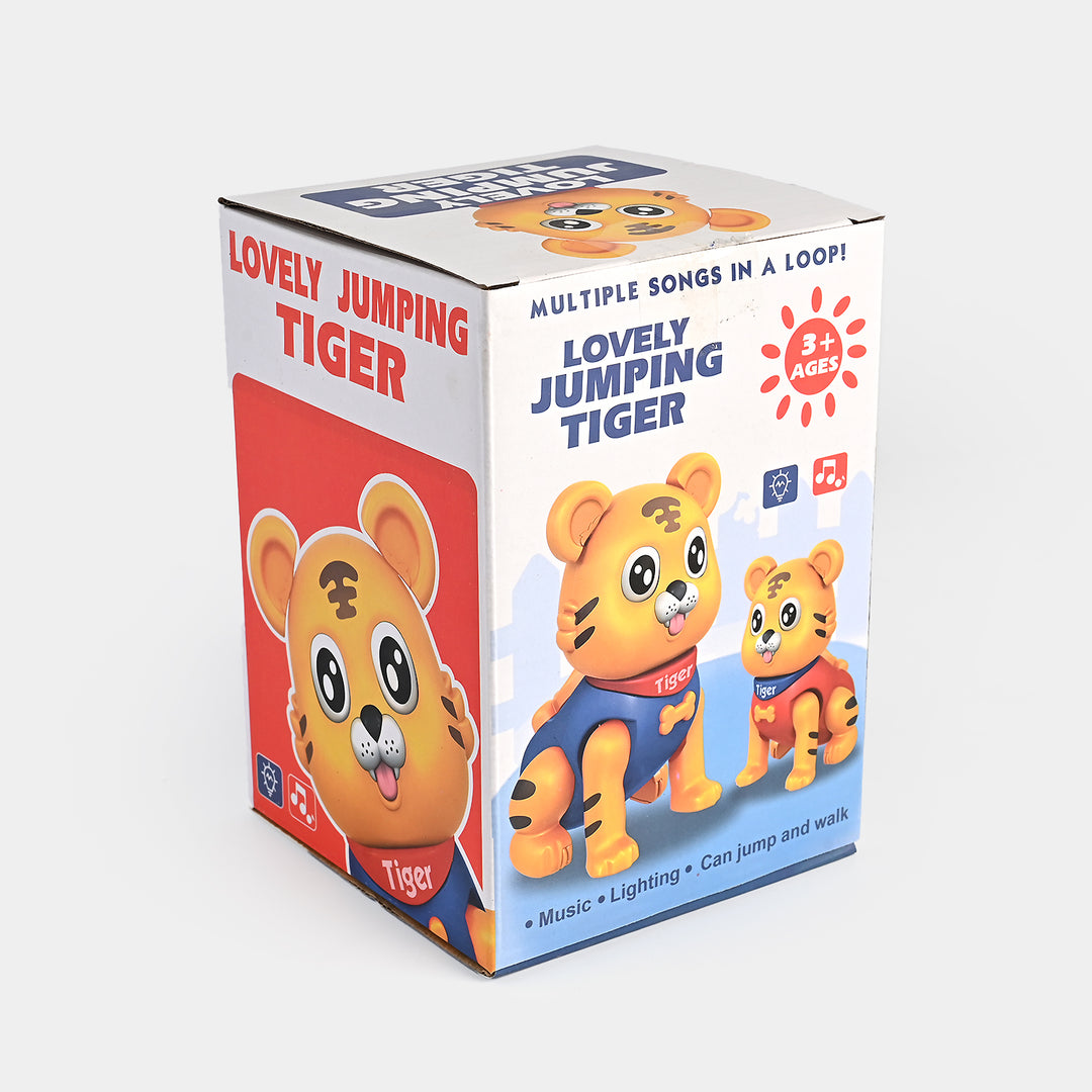 Electric Jumping Tiger Musical Toy For Kids