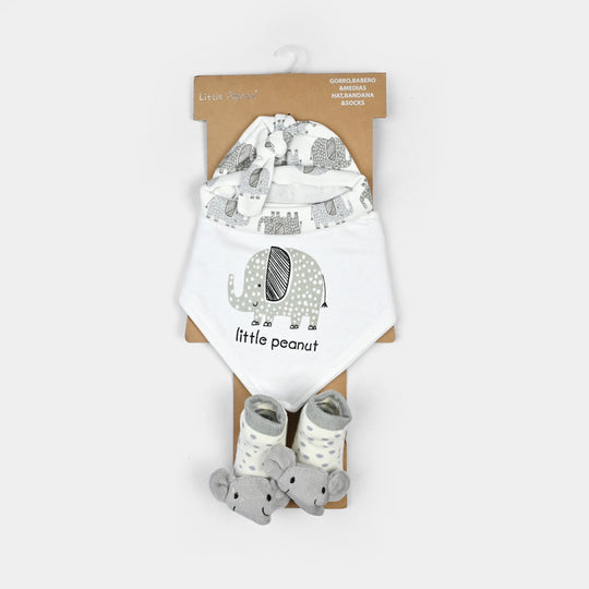 Baby Socks & Bib Set | 6M+
