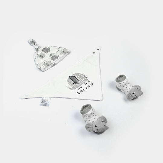Baby Socks & Bib Set | 6M+