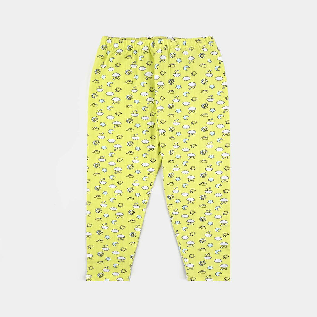 Infant Girls Drop needle Knitted Nightwear Clouds-Printed